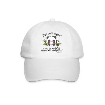 Ich bin nicht faul - Baseballkappe - Weiß/Weiß - Vorne