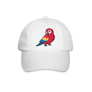 Ara Papagei Cartoon Tierliebhaber - Baseballkappe - Weiß/Weiß - Vorne