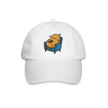 Zertifizierte Couch Tuber - Baseballkappe - Weiß/Weiß - Vorne