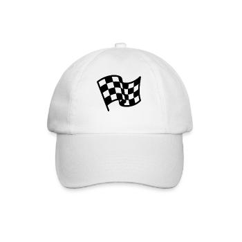 Zielflagge Motorsport - Baseballkappe - Weiß/Weiß - Vorne