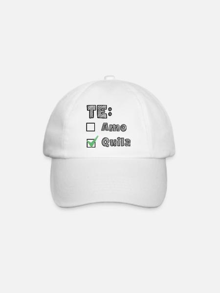 Te AmoTequila - Baseballkappe - Weiß/Weiß