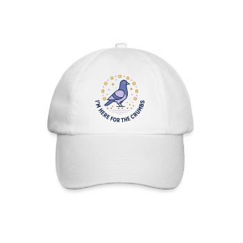 Taube Krümeljäger - Baseballkappe - Weiß/Weiß - Vorne