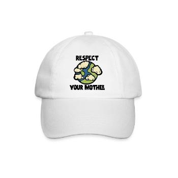 Verspielte Wolkenkugel - Baseballkappe - Weiß/Weiß - Vorne
