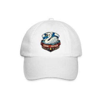 Suomi – Joutsen - Baseballkappe - Weiß/Weiß - Vorne