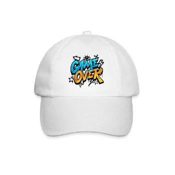 Game Over Graffiti Splash Tee - Baseballkappe - Weiß/Weiß - Vorne