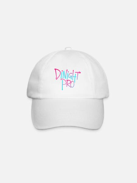Dinight Pro Neon Gradient - Baseballkappe - Weiß/Weiß
