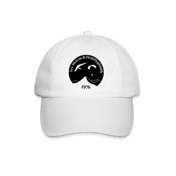 Åre Screen und Kite Flying Club Logo - Baseballkappe - Weiß/Weiß - Vorne