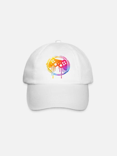 Gaming player - Baseballkappe - Weiß/Weiß