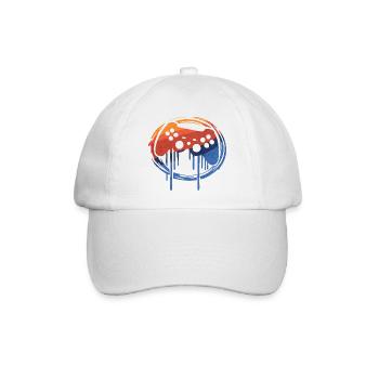 retro gamer - Baseballkappe - Weiß/Weiß - Vorne