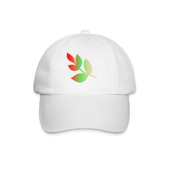 BLATT. NATUR. ÖKOLOGIE. ORGANISCH. BAUM. NACHRICHT - Baseballkappe - Weiß/Weiß - Vorne
