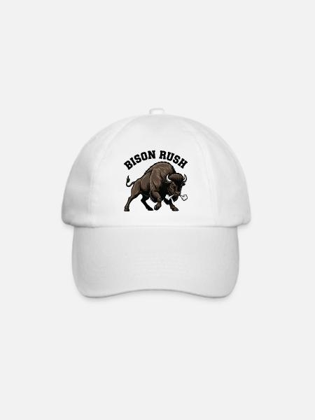 Bison Rush Wild Bison Force - Baseballkappe - Weiß/Weiß