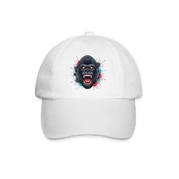 Ape Roar Farbexplosion - Baseballkappe - Weiß/Weiß - Vorne