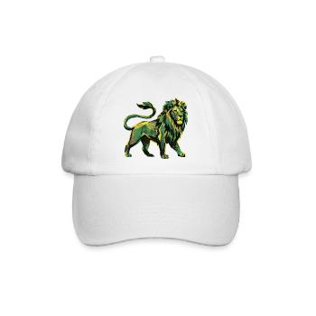 Lion Roots Reggae - Baseballkappe - Weiß/Weiß - Vorne