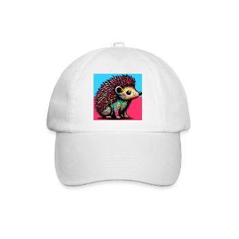 Igel - Baseballkappe - Weiß/Weiß - Vorne