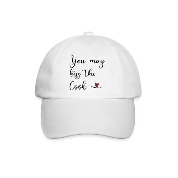 Kiss the Cook - Baseballkappe - Weiß/Weiß - Vorne