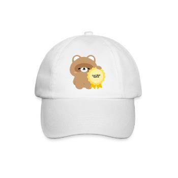 Zertifizierter Softie Beaver - Baseballkappe - Weiß/Weiß - Vorne