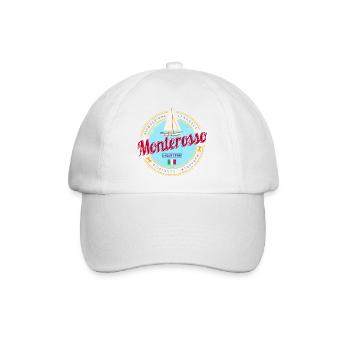 Monterosso Cinque Terre La Spezia Italien Souvenir - Baseballkappe - Weiß/Weiß - Vorne