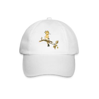 Bunter Vogel - Baseballkappe - Weiß/Weiß - Vorne