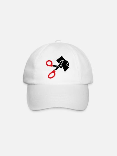 Kleiderschere Rettungsschere - Baseballkappe - Weiß/Weiß