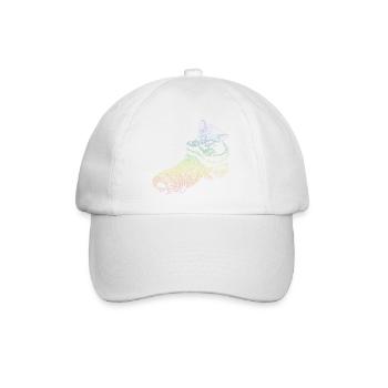Katzenbaby - Baseballkappe - Weiß/Weiß - Vorne