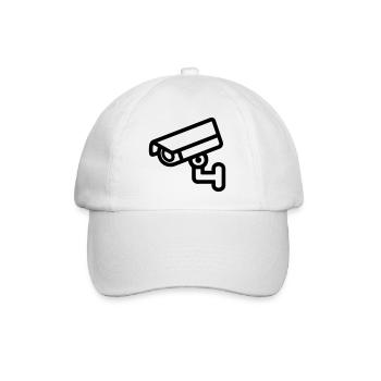 Kamera - Baseballkappe - Weiß/Weiß - Vorne