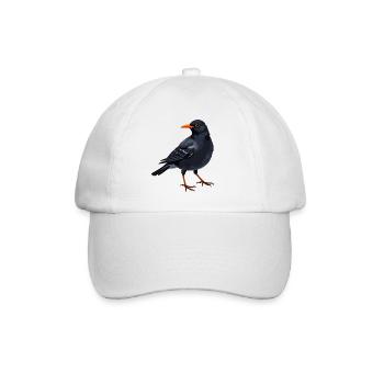 Amsel - Baseballkappe - Weiß/Weiß - Vorne