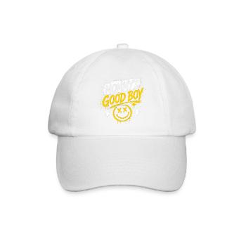 Mommy's Good Boy - Graffiti Smiley - Baseballkappe - Weiß/Weiß - Vorne
