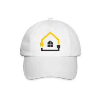 Elektriker Haus Steckdose Smart Home - Baseballkappe - Weiß/Weiß - Vorne