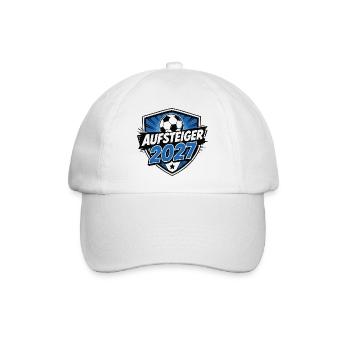 aufsteiger-2027 - Baseballkappe - Weiß/Weiß - Vorne