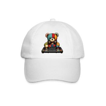 Patchbear DJ Patchwork - Baseballkappe - Weiß/Weiß - Vorne