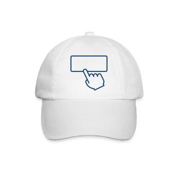 Touchscreen-Klick-Symbol für Benutzeroberflächendesign - Baseballkappe - Weiß/Weiß - Vorne