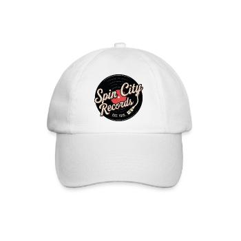 Spin City - Baseballkappe - Weiß/Weiß - Vorne