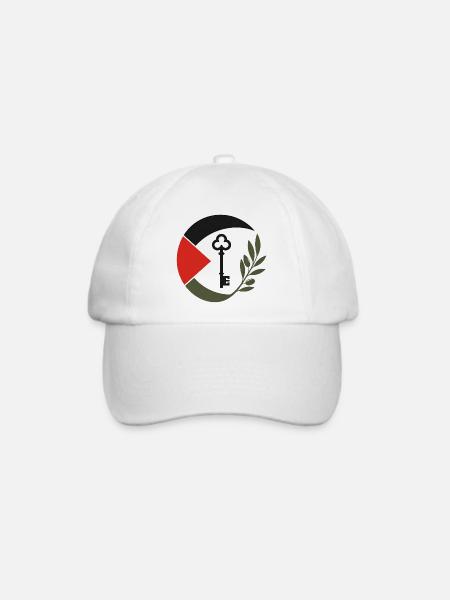 Schlüssel und Zweig Kunst - Baseballkappe - Weiß/Weiß