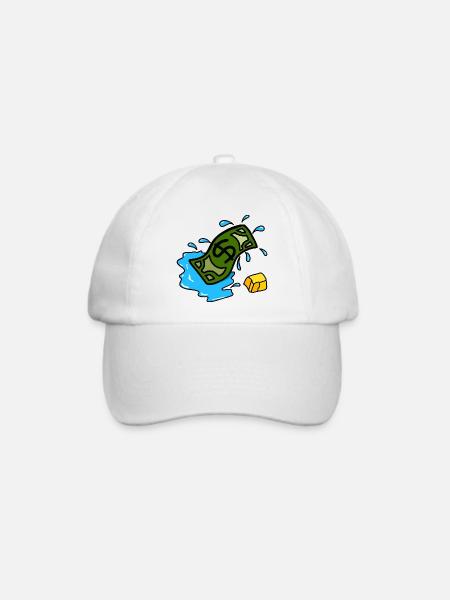 Geldwäsche - Baseballkappe - Weiß/Weiß