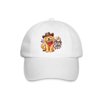 Howdy Cutie Hund im Cowboylook - Baseballkappe - Weiß/Weiß - Vorne