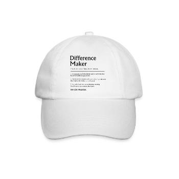 Difference Maker Lehrer-Geschenkschule - Baseballkappe - Weiß/Weiß - Vorne