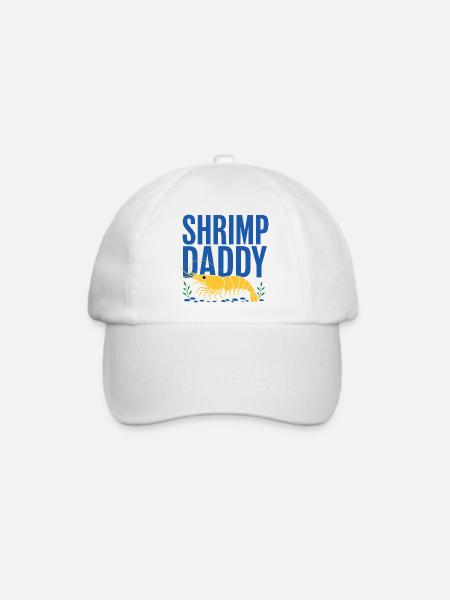 Shrimp Daddy Zwerggarnele - Baseballkappe - Weiß/Weiß