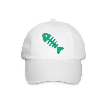 Gruene Fischgraete Icon - Baseballkappe - Weiß/Weiß - Vorne