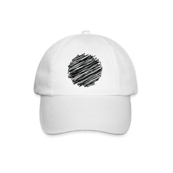 Ink Circle Kritzelei - Baseballkappe - Weiß/Weiß - Vorne
