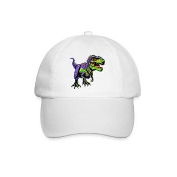 Dinosaurier - Baseballkappe - Weiß/Weiß - Vorne