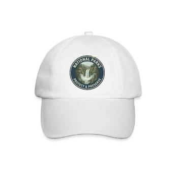 Nationalparks Schutz Logo - Baseballkappe - Weiß/Weiß - Vorne