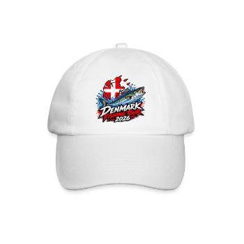 Dänemark Angeltour 2026 Makrele - Baseballkappe - Weiß/Weiß - Vorne