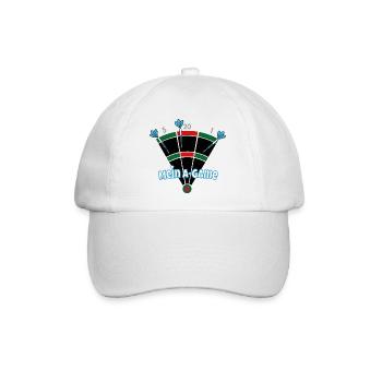 Mein A-Game - Baseballkappe - Weiß/Weiß - Vorne