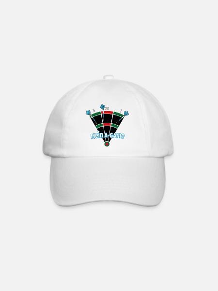 Mein A-Game - Baseballkappe - Weiß/Weiß