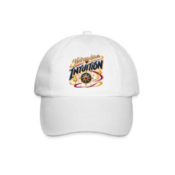 Vertrau deiner Intuition - Baseballkappe - Weiß/Weiß - Vorne