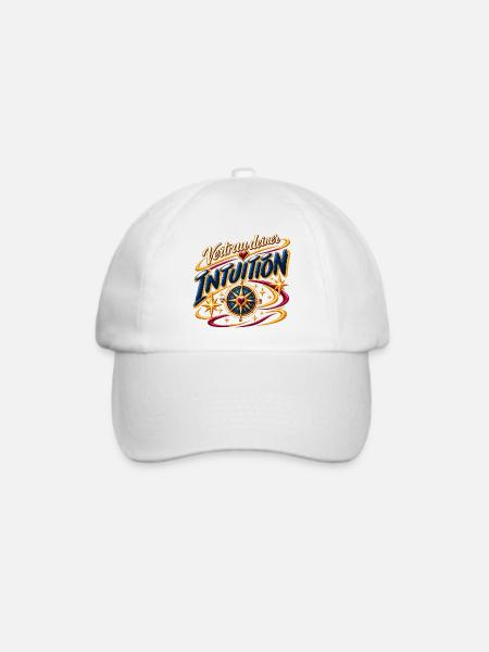 Vertrau deiner Intuition - Baseballkappe - Weiß/Weiß