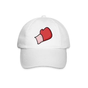 Boxhandschuhe Motiv Boxen - Baseballkappe - Weiß/Weiß - Vorne