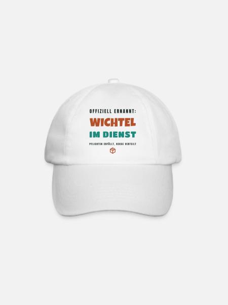 Team Wichtel im Dienst - Pflicht erfüllt Kekse - Baseballkappe - Weiß/Weiß