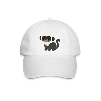 Douc Langur Affe - Baseballkappe - Weiß/Weiß - Vorne