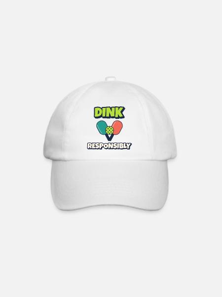 Dink Responsible Pickleball - Baseballkappe - Weiß/Weiß